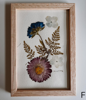 Pressed Flowers Wall Art 4x6