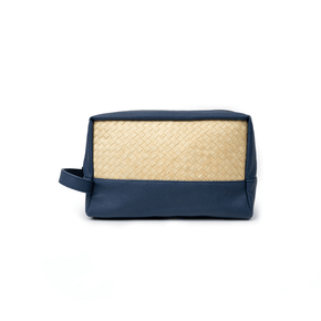 Cove Rattan & Leather Toiletry Bag PREORDER