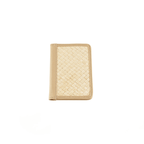 Cove Rattan & Leather Passport Cover PREORDER