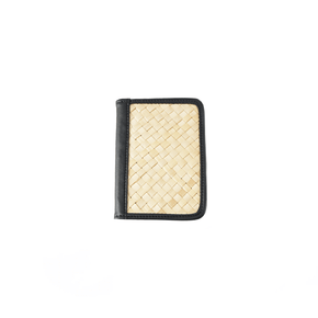 Cove Rattan & Leather Passport Cover PREORDER