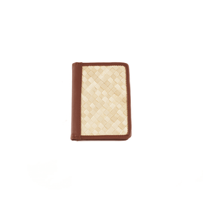 Cove Rattan & Leather Passport Cover PREORDER