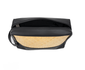 Cove Rattan & Leather Toiletry Bag PREORDER