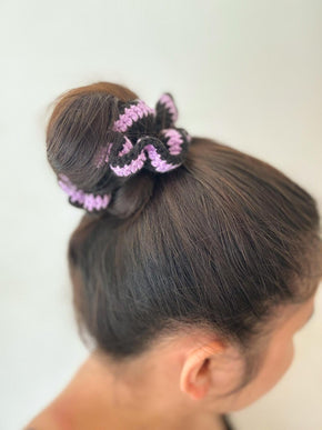 Cotton Crochet Scrunchie Set