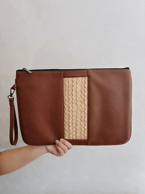 Cove Rattan Laptop Pouch PREORDER