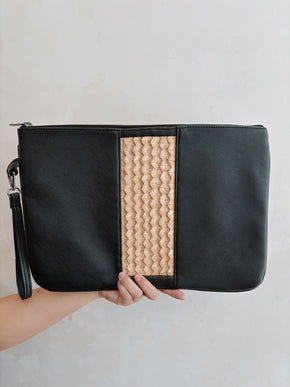 Cove Rattan Laptop Pouch PREORDER